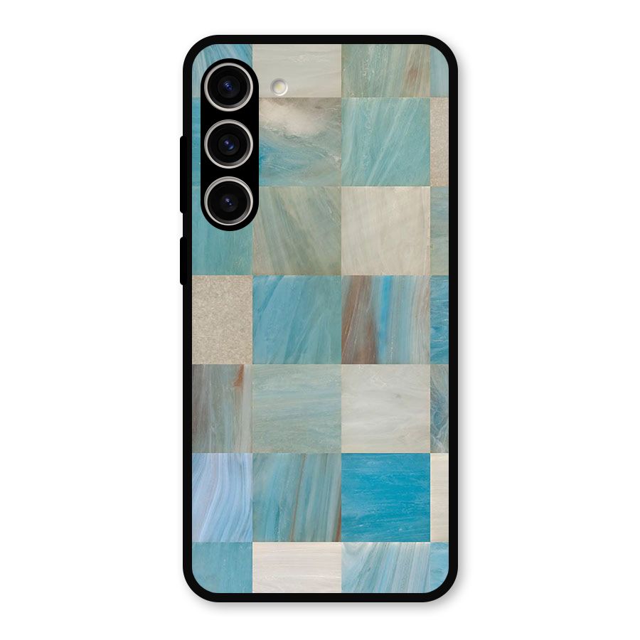 Blue Tiles Metal Back Case for Galaxy S23 Plus