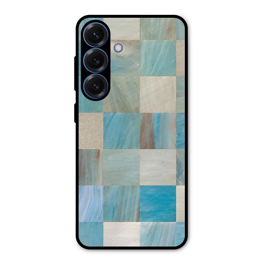 Blue Tiles Metal Back Case for Galaxy S25