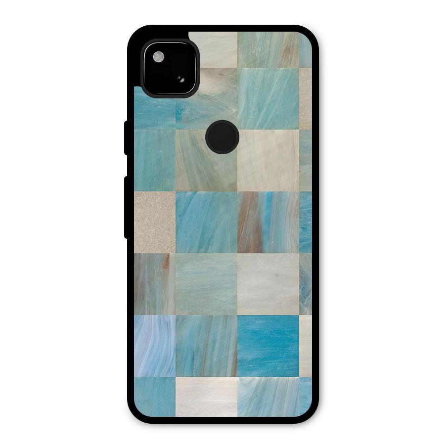 Blue Tiles Metal Back Case for Google Pixel 4a