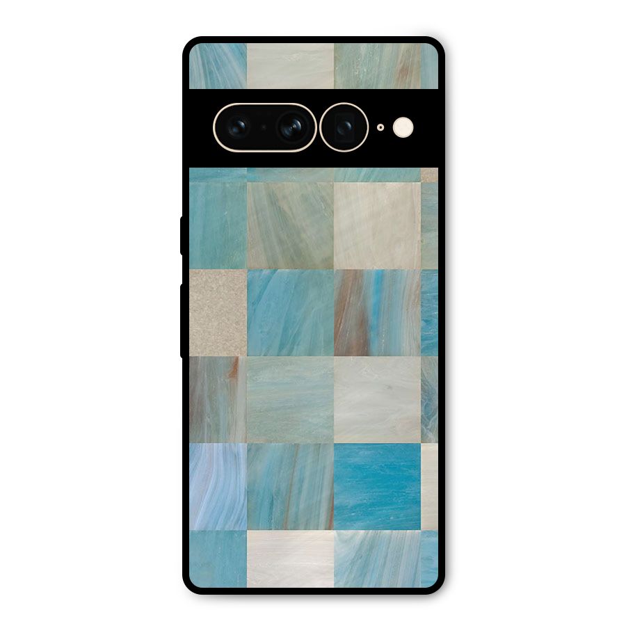 Blue Tiles Metal Back Case for Google Pixel 7 Pro