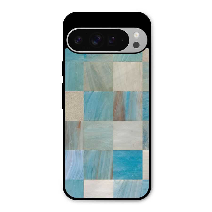 Blue Tiles Metal Back Case for Google Pixel 9 Pro XL