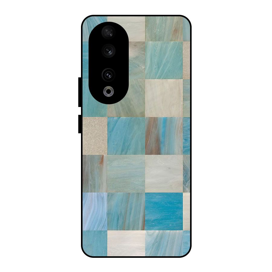 Blue Tiles Metal Back Case for Honor 90