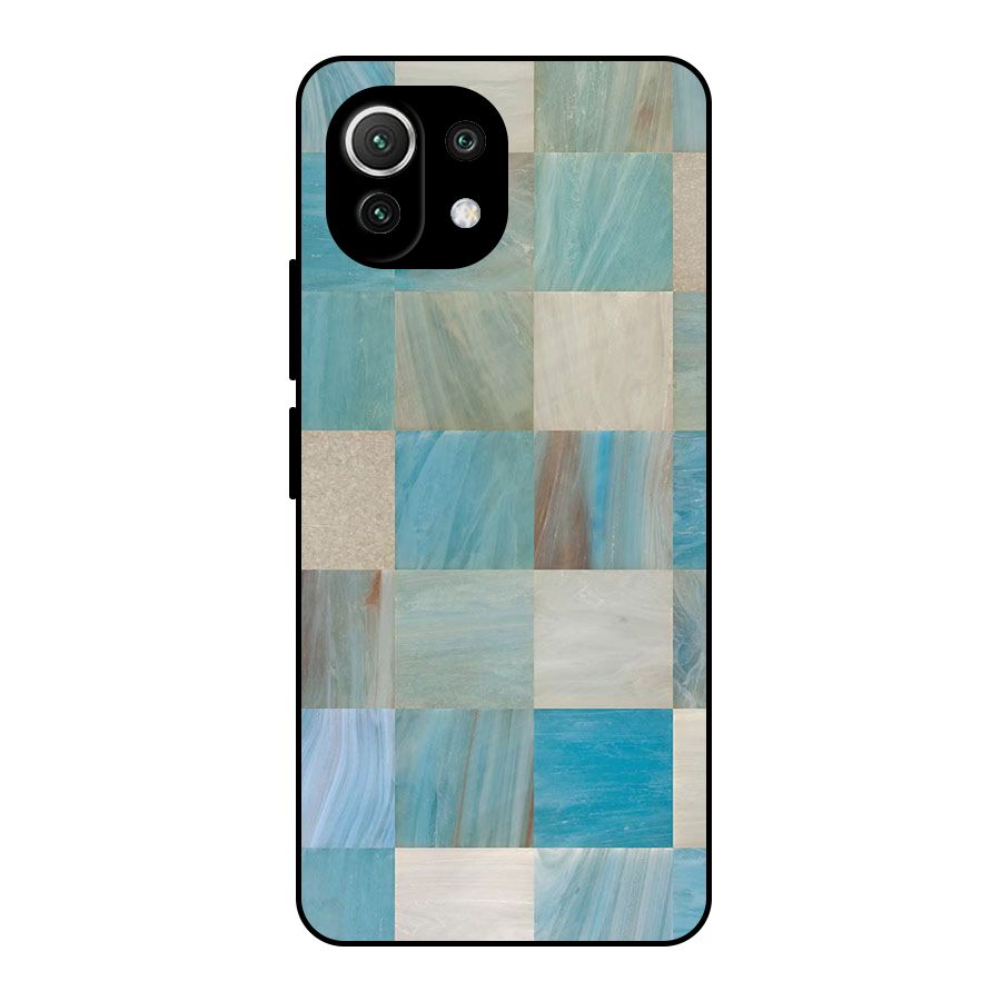 Blue Tiles Metal Back Case for Mi 11 Lite NE 5G