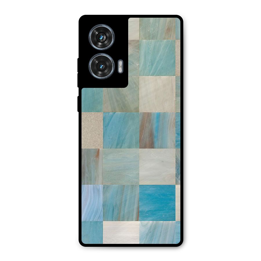 Blue Tiles Metal Back Case for Motorola G96