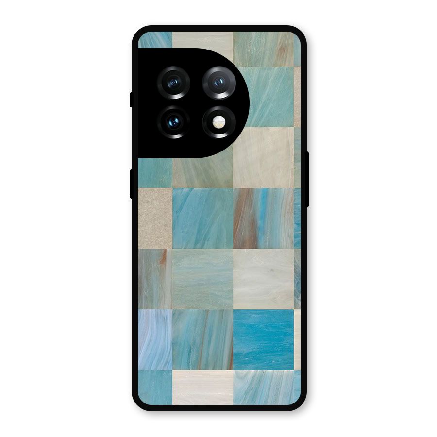 Blue Tiles Metal Back Case for OnePlus 11