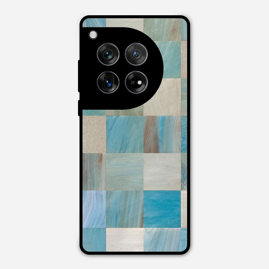 Blue Tiles Metal Back Case for OnePlus 12
