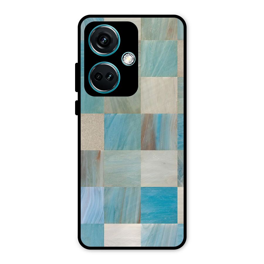 Blue Tiles Metal Back Case for OnePlus Nord CE 3 5G