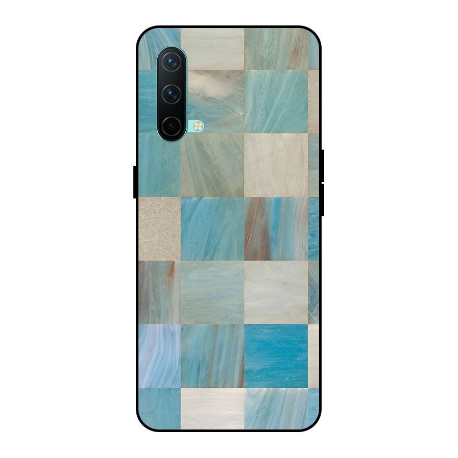 Blue Tiles Metal Back Case for OnePlus Nord CE 5G