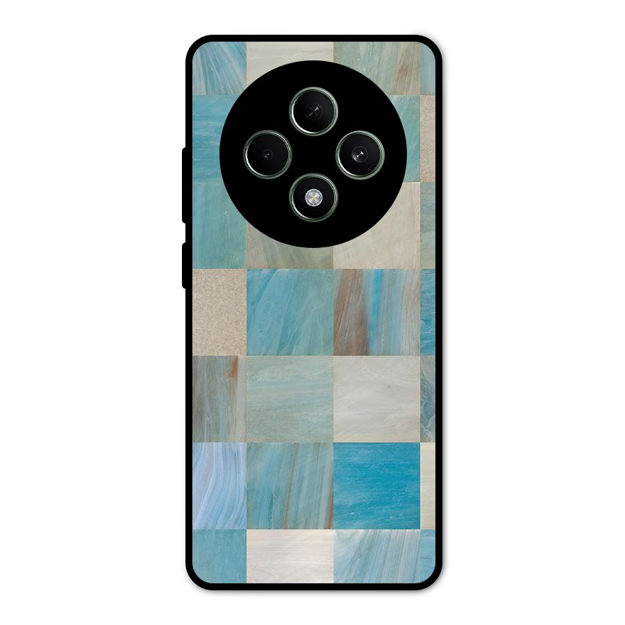 Blue Tiles Metal Back Case for Oppo F27