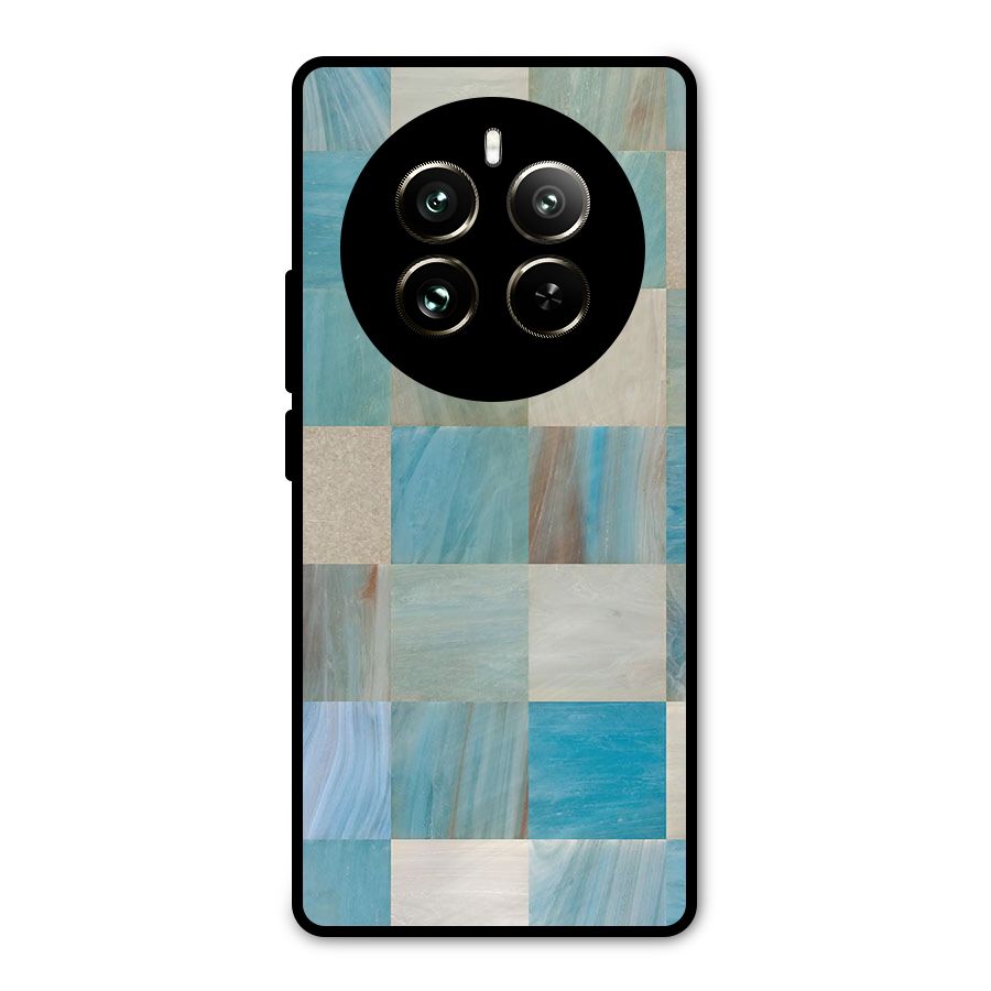 Blue Tiles Metal Back Case for Realme 12 Pro