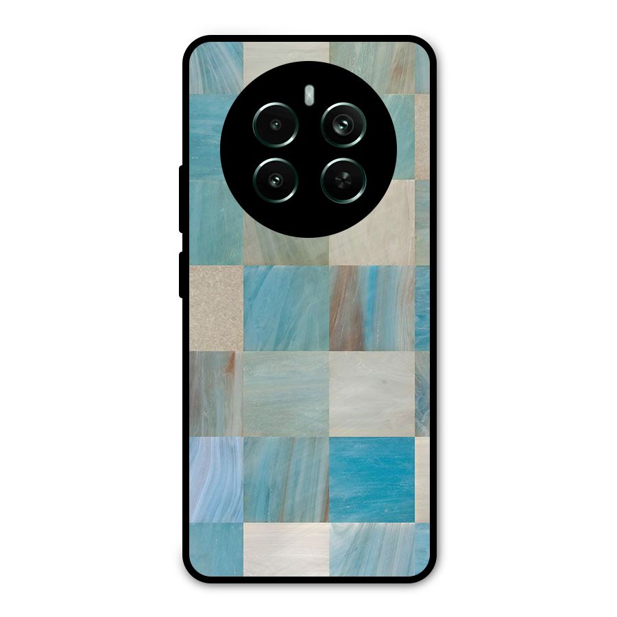 Blue Tiles Metal Back Case for Realme 12 Pro Plus
