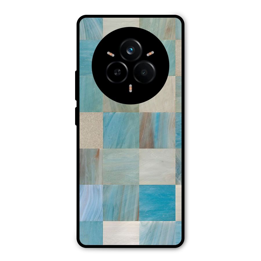 Blue Tiles Metal Back Case for Realme 14 Pro