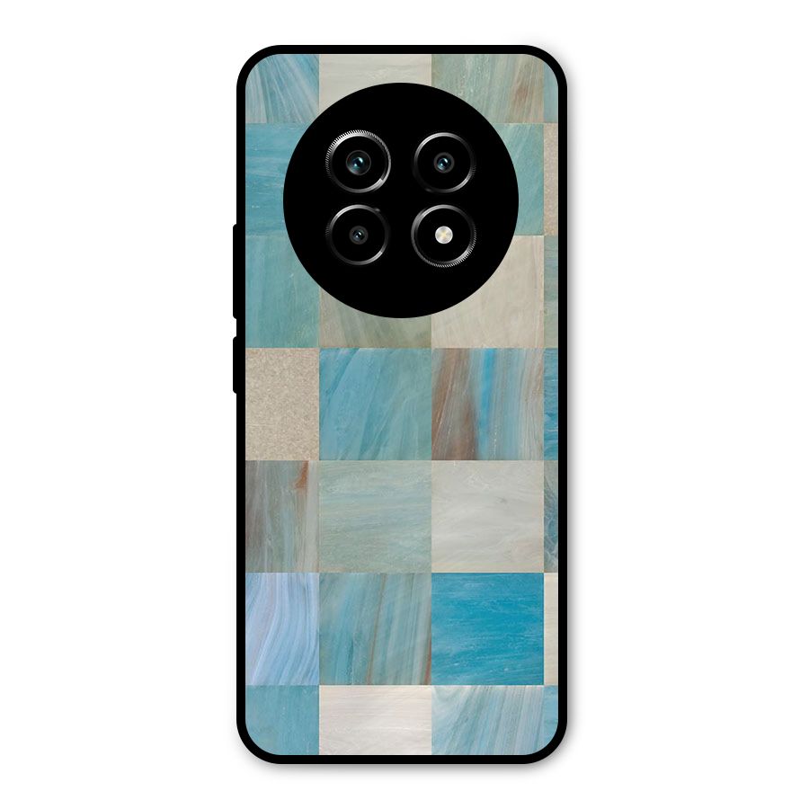 Blue Tiles Metal Back Case for Realme 14 Pro Lite