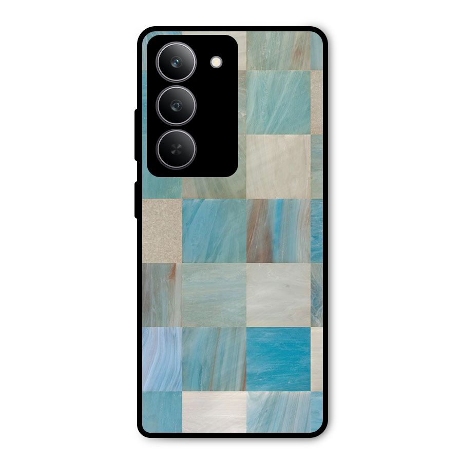 Blue Tiles Metal Back Case for Realme 14x