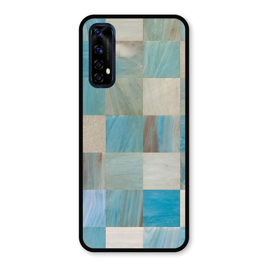 Blue Tiles Metal Back Case for Realme 7