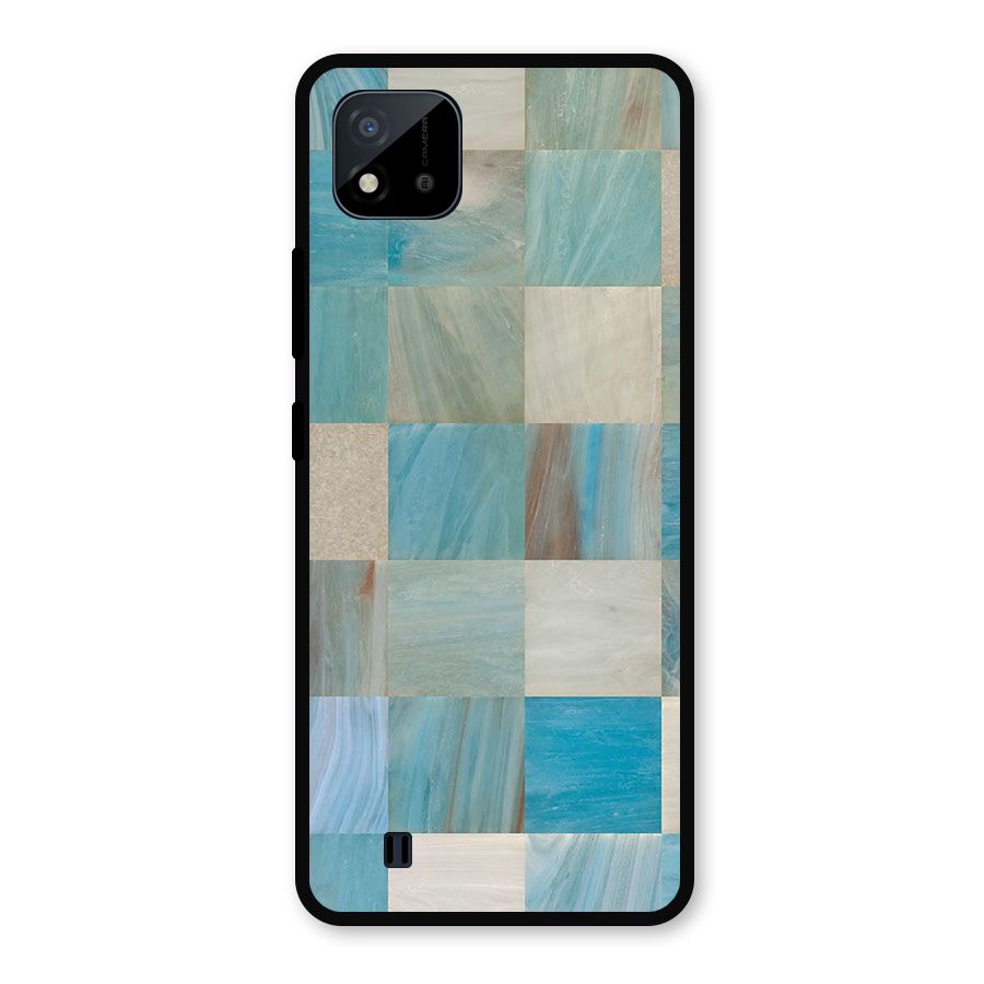 Blue Tiles Metal Back Case for Realme C11 2021