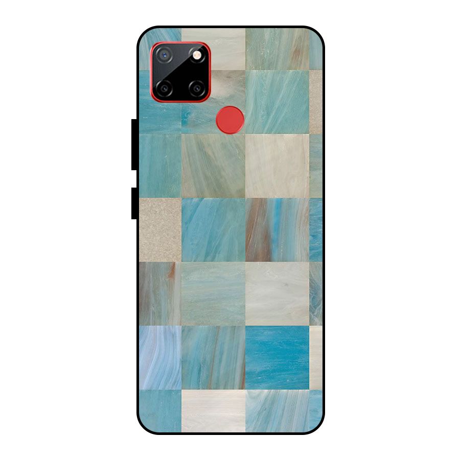 Blue Tiles Metal Back Case for Realme C12