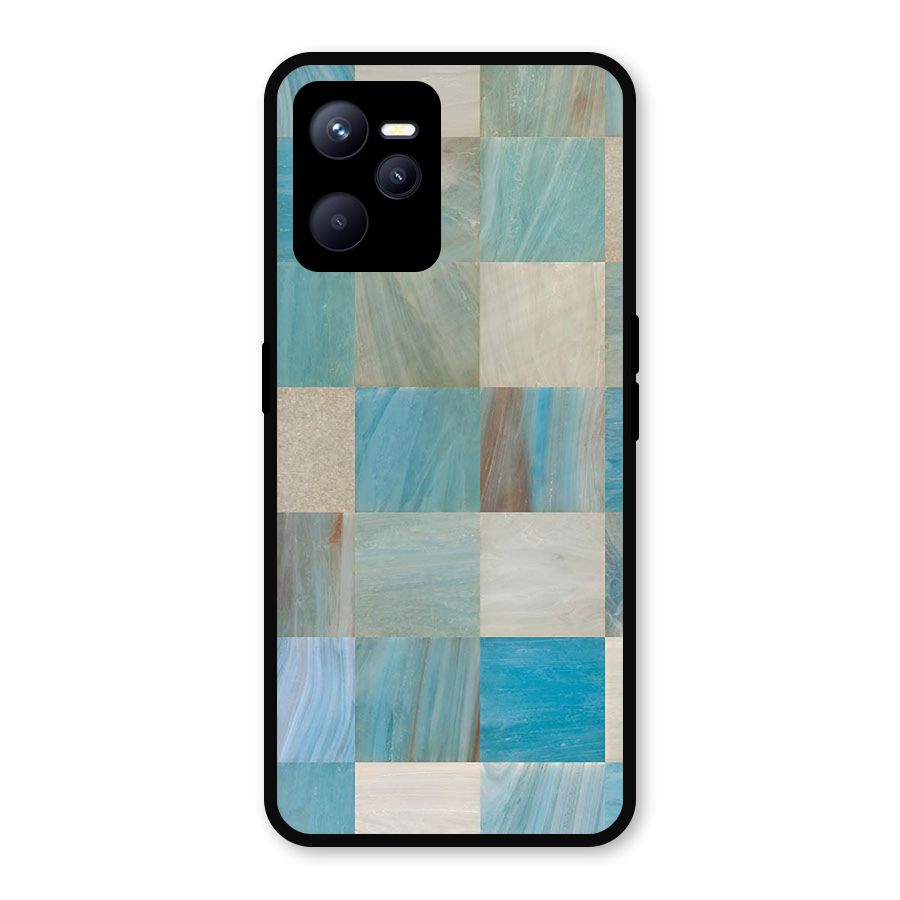 Blue Tiles Metal Back Case for Realme C35