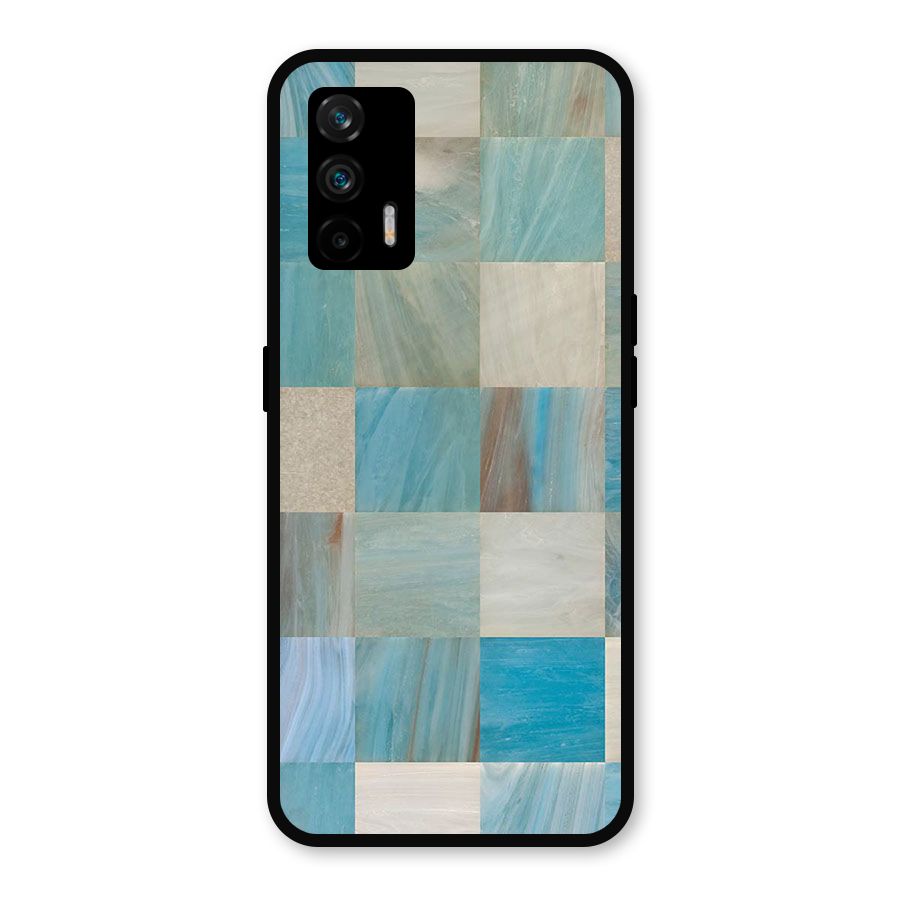 Blue Tiles Metal Back Case for Realme GT 5G
