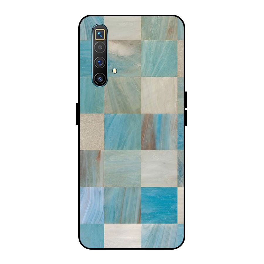 Blue Tiles Metal Back Case for Realme X3