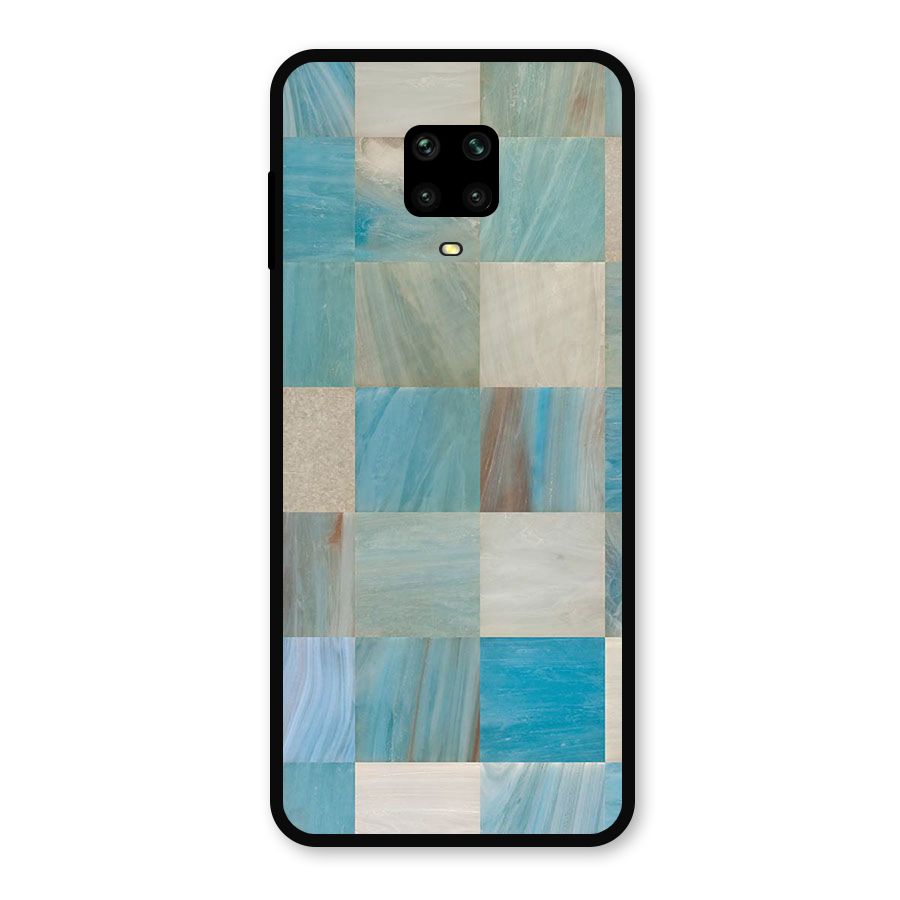 Blue Tiles Metal Back Case for Redmi Note 9 Pro