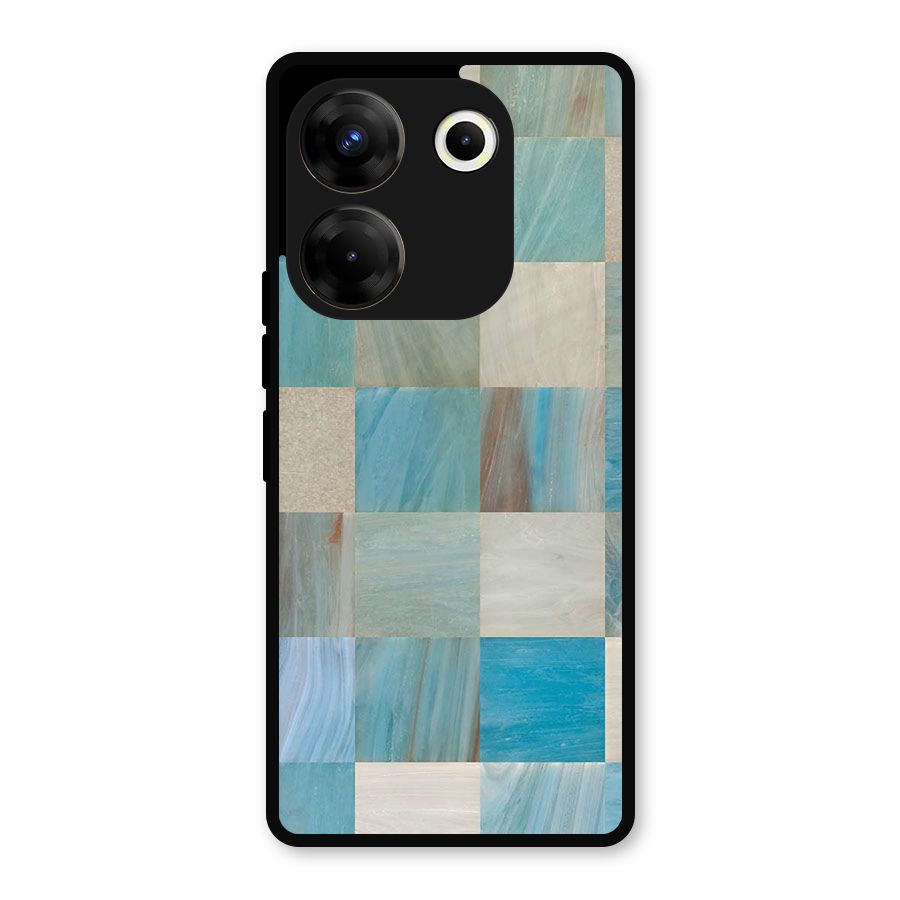 Blue Tiles Metal Back Case for Tecno Camon 20