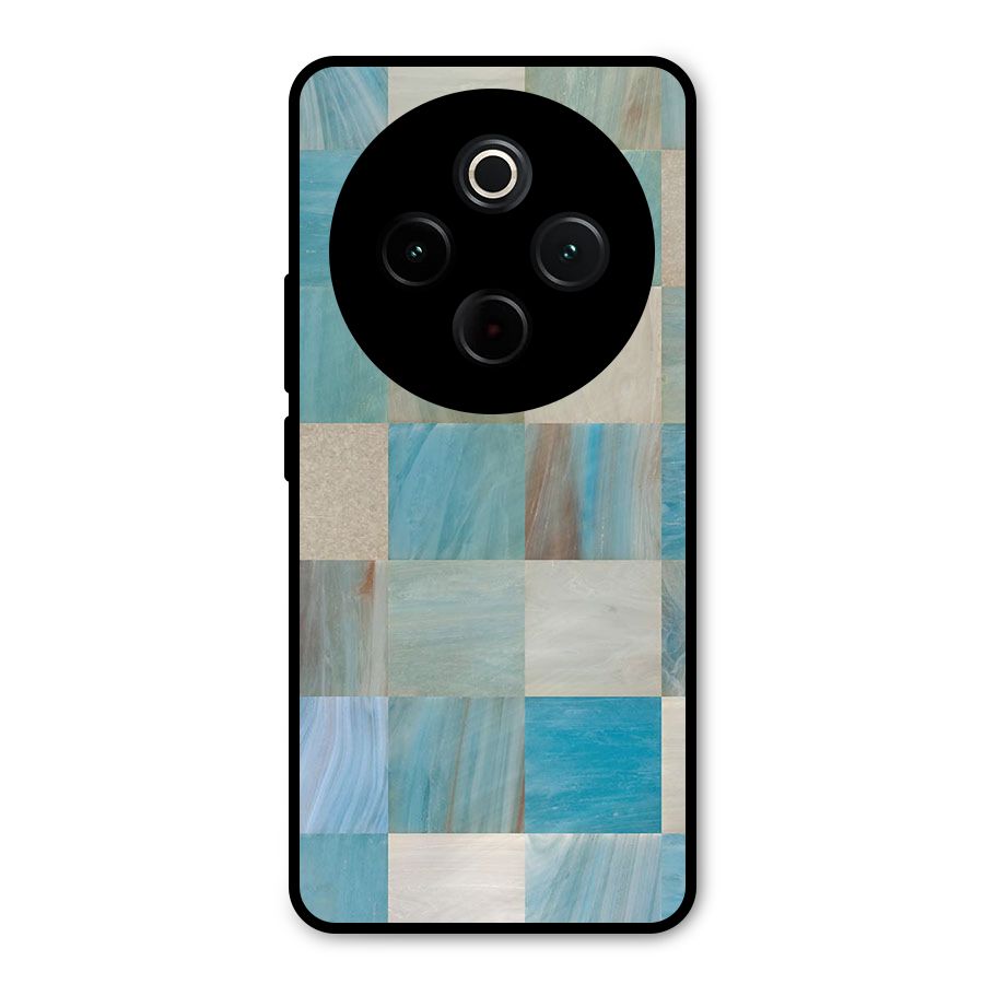 Blue Tiles Metal Back Case for Vivo T4