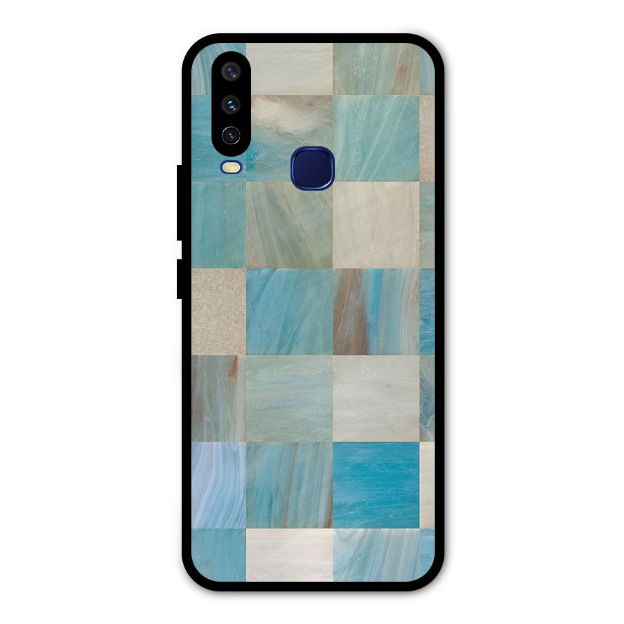 Blue Tiles Metal Back Case for Vivo V17