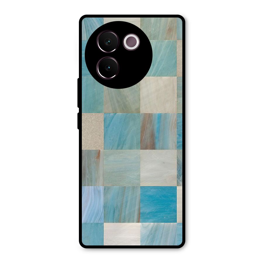 Blue Tiles Metal Back Case for Vivo V30e