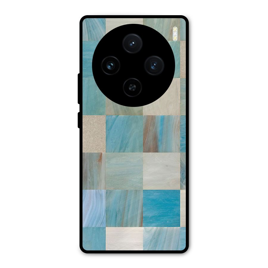 Blue Tiles Metal Back Case for Vivo X100
