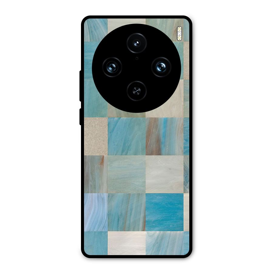 Blue Tiles Metal Back Case for Vivo X100 Pro