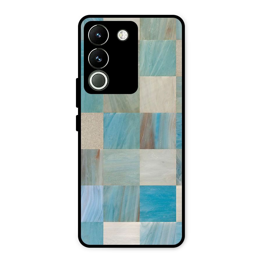 Blue Tiles Metal Back Case for Vivo Y200