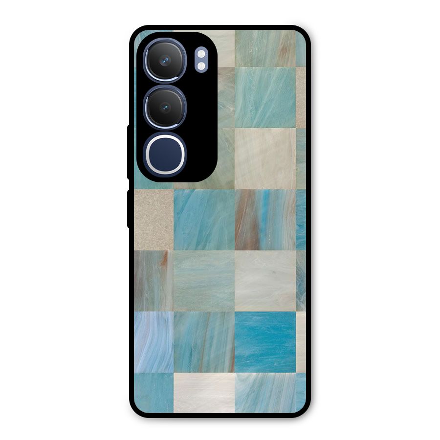 Blue Tiles Metal Back Case for Vivo Y29