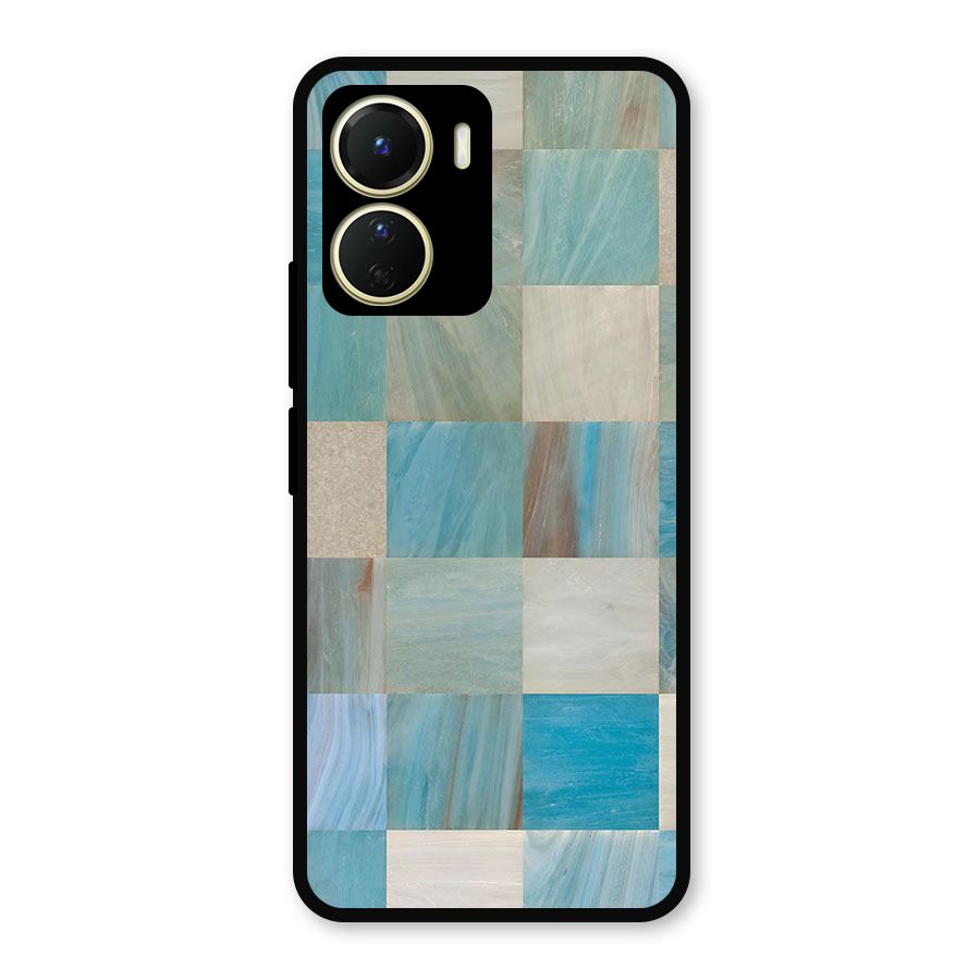 Blue Tiles Metal Back Case for Vivo Y56