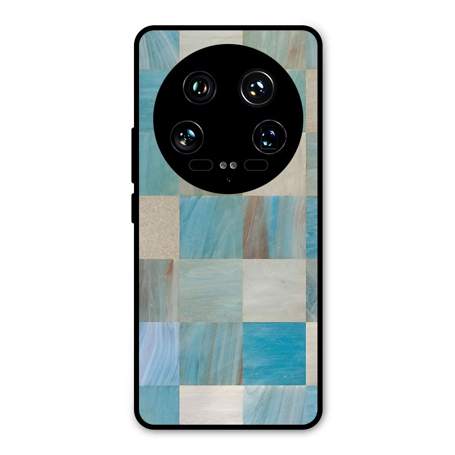 Blue Tiles Metal Back Case for Xiaomi 14 Ultra