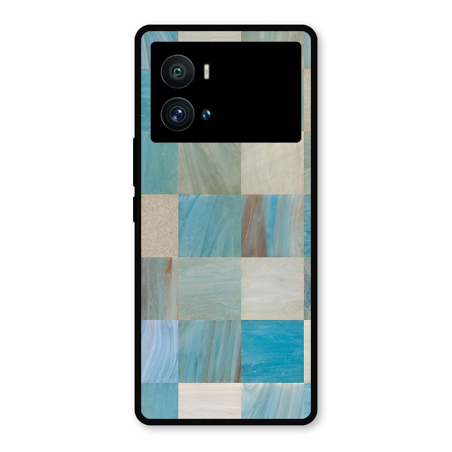 Blue Tiles Metal Back Case for iQOO 9 Pro