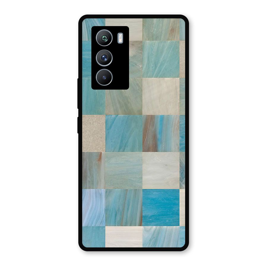 Blue Tiles Metal Back Case for iQOO 9 SE