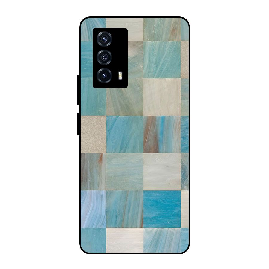 Blue Tiles Metal Back Case for iQOO Z5