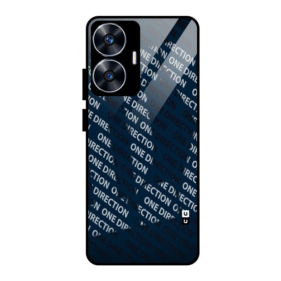 Blue Way Glass Back Case for realme C55