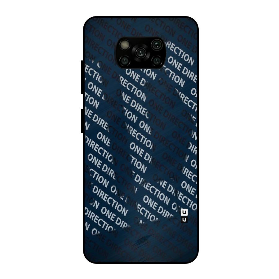 Blue Way Metal Back Case for Poco X3