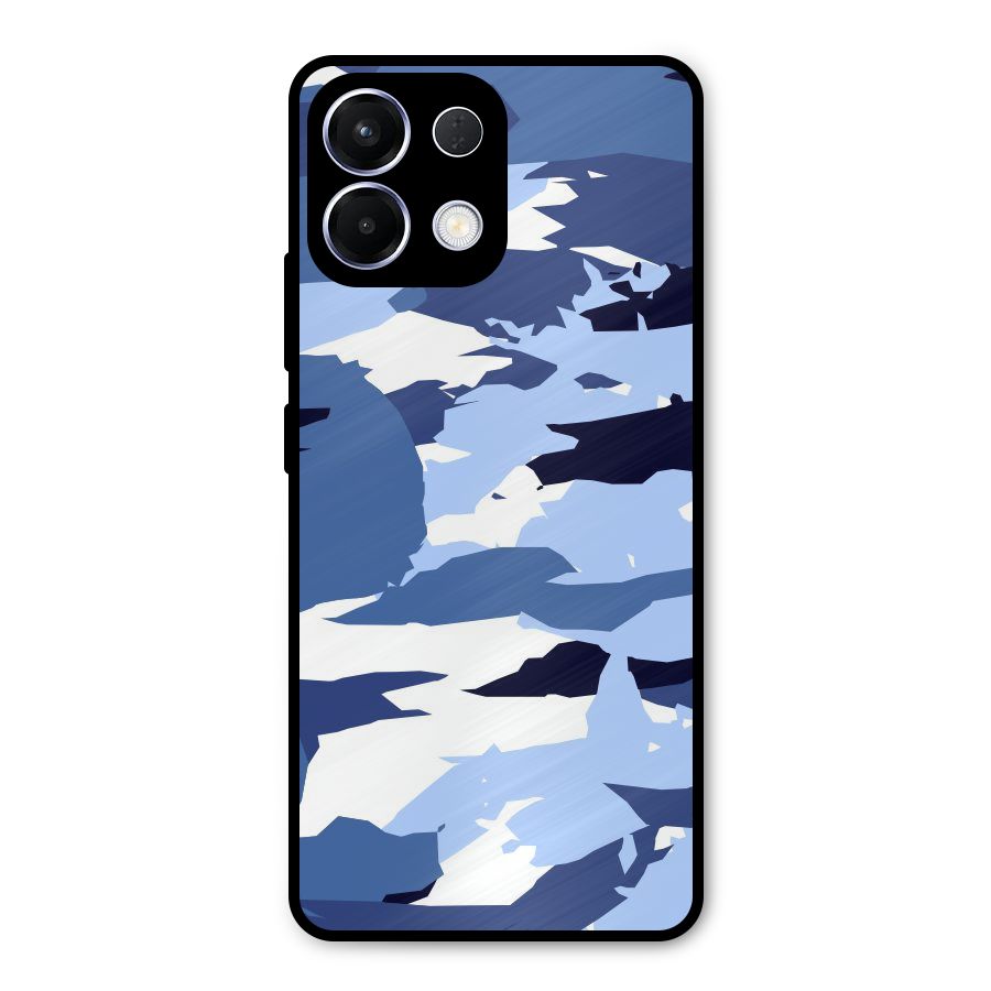 Blue White Canvas Metal Back Case for Oppo K13
