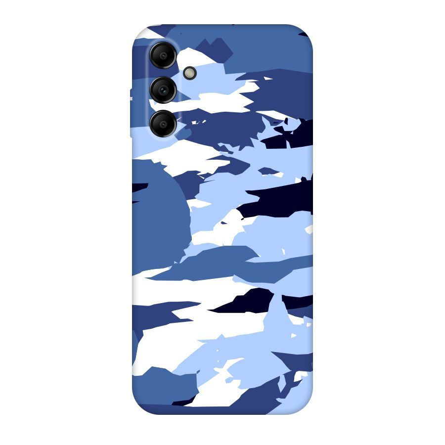 Blue White Canvas Original Polycarbonate Back Case for Galaxy A14 5G