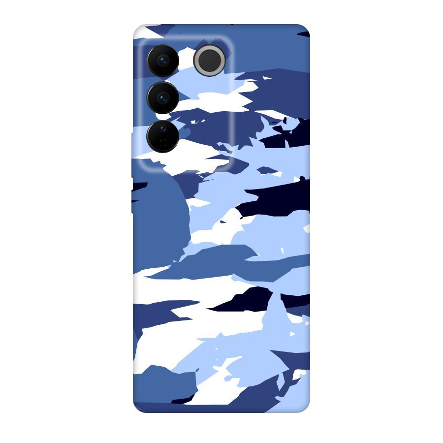Blue White Canvas Original Polycarbonate Back Case for Vivo V27