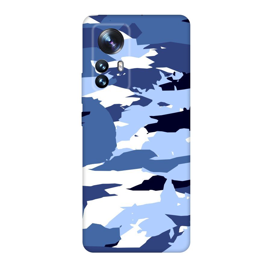 Blue White Canvas Original Polycarbonate Back Case for Xiaomi 12 Pro