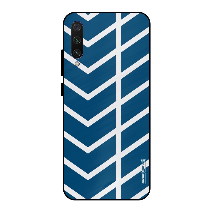 Blue White Pattern Metal Back Case for Mi A3
