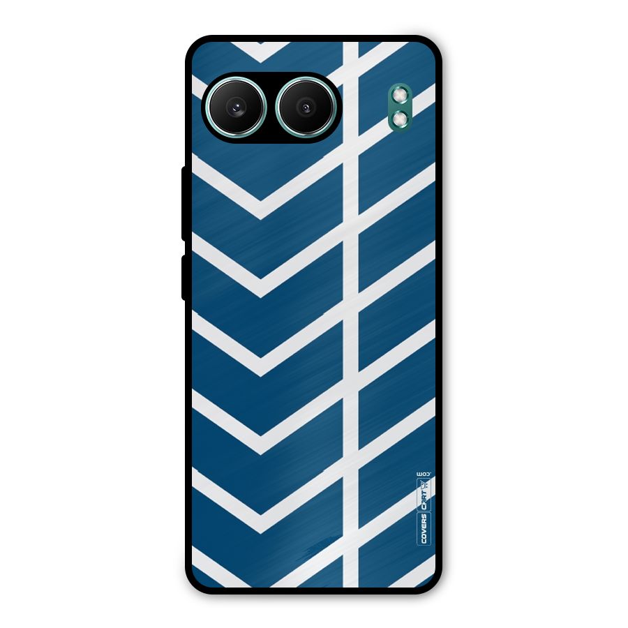 Blue White Pattern Metal Back Case for OnePlus Nord 4