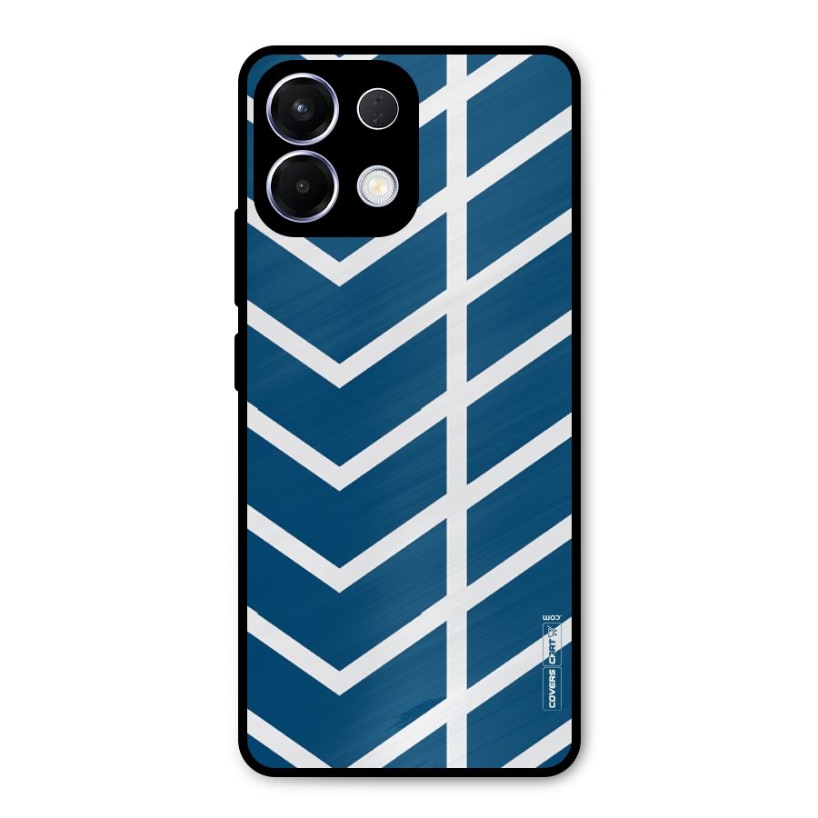 Blue White Pattern Metal Back Case for Oppo K13