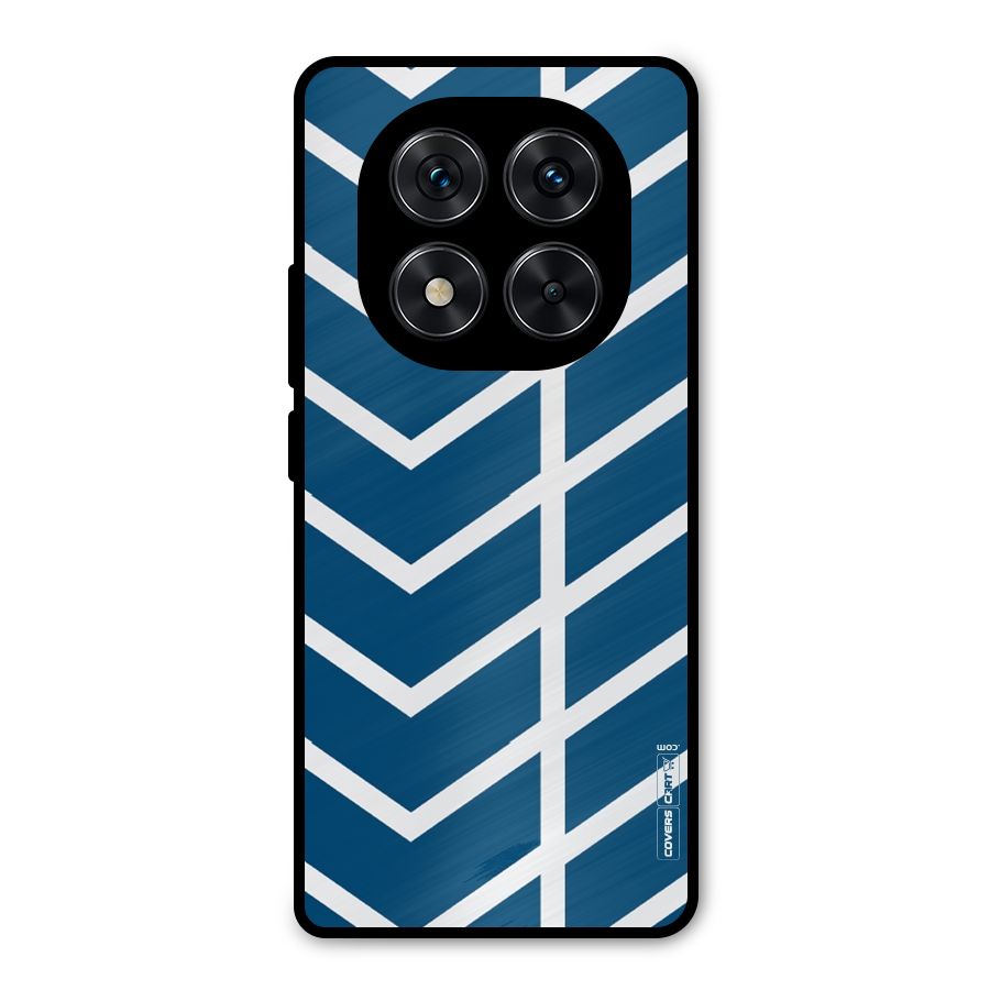 Blue White Pattern Metal Back Case for Poco X7
