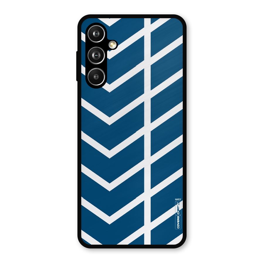 Blue White Pattern Metal Back Case for Samsung Galaxy M54