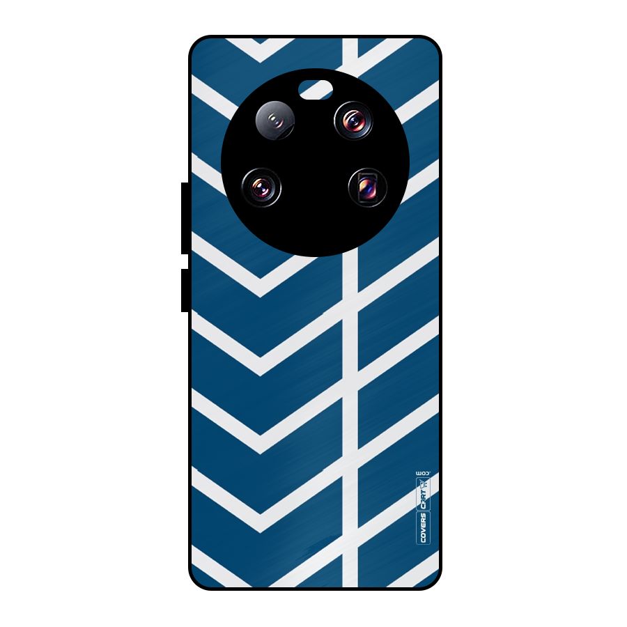 Blue White Pattern Metal Back Case for Xiaomi 13 Ultra